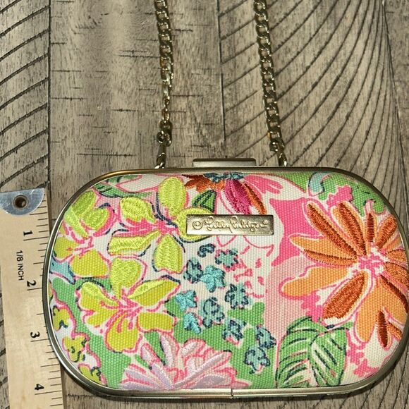 Rare Lily Pulitzer for Target 🎯 🌺 Resort Hard Shell 🐚 Crossbody Clutch Purse - Picture 7 of 17